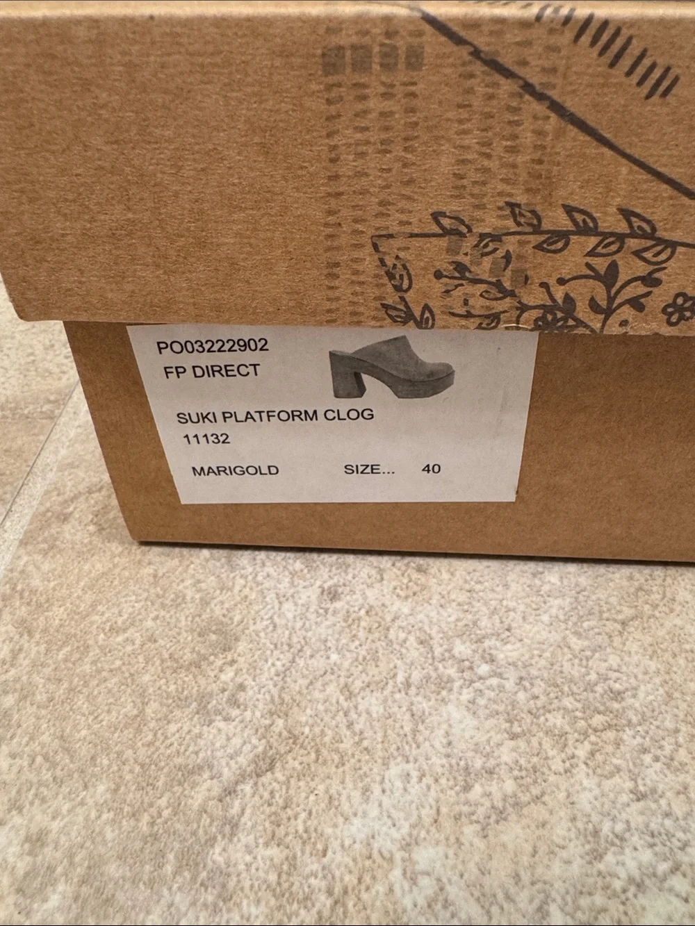 Free People Yellow Leather Platform Mule Clog